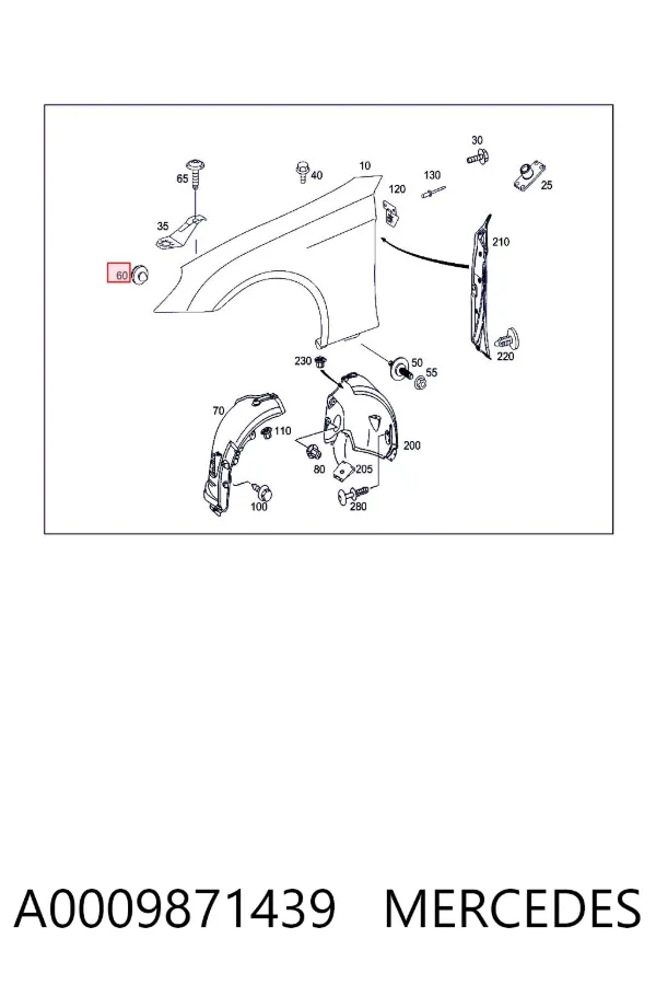  A0009871439 Mercedes