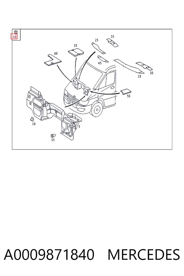  A0009871840 Mercedes