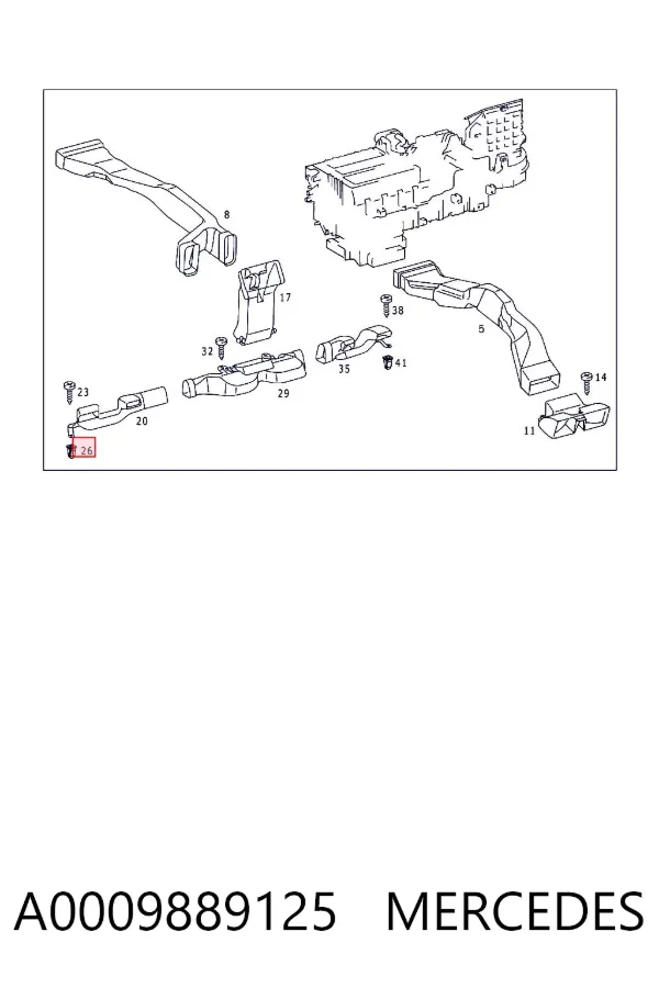  A0009889125 Mercedes