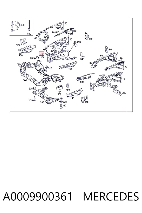  A0009900361 Mercedes