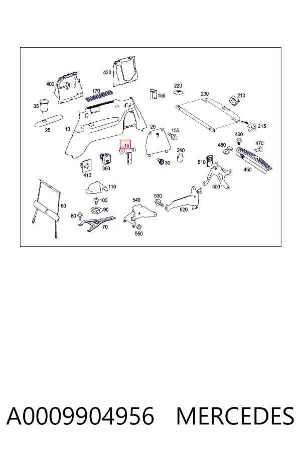 A0009904956 Mercedes