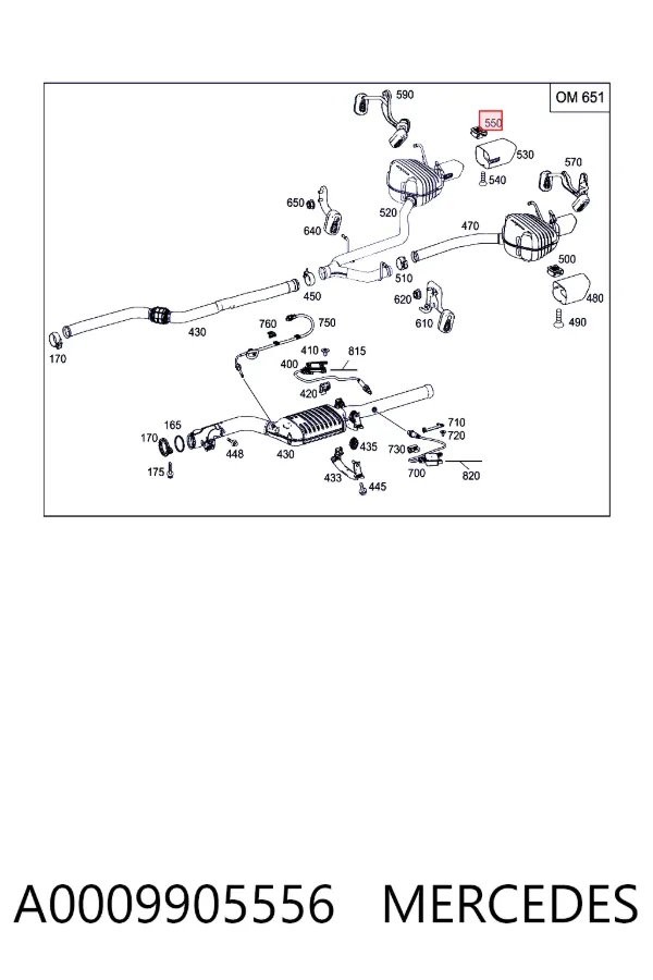  A0009905556 Mercedes