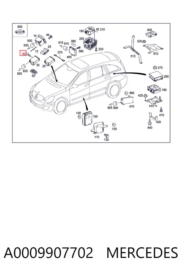  A0009907702 Mercedes