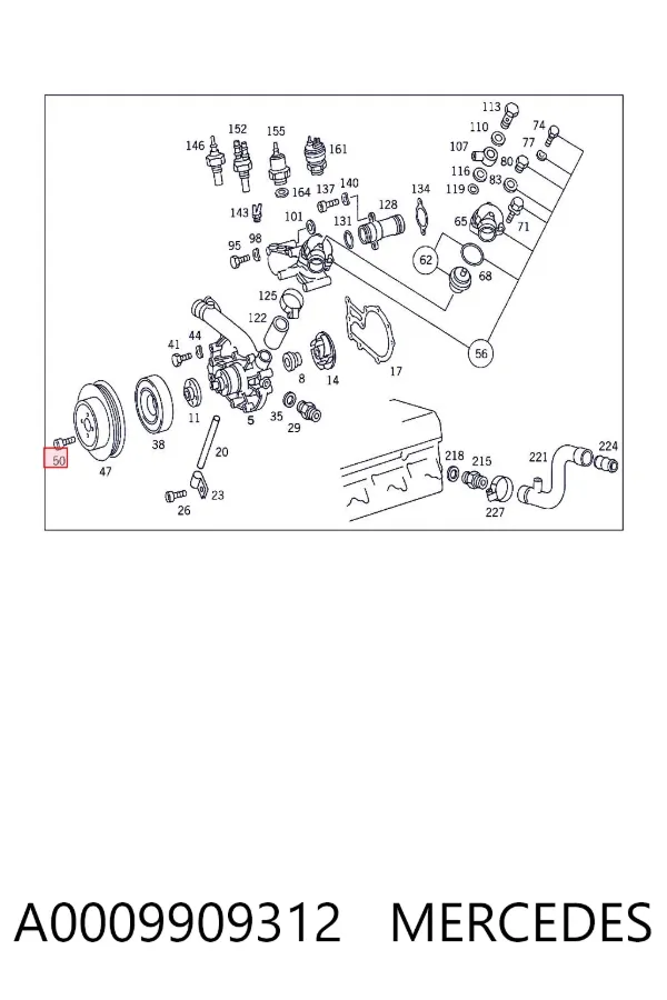  A0009909312 Mercedes