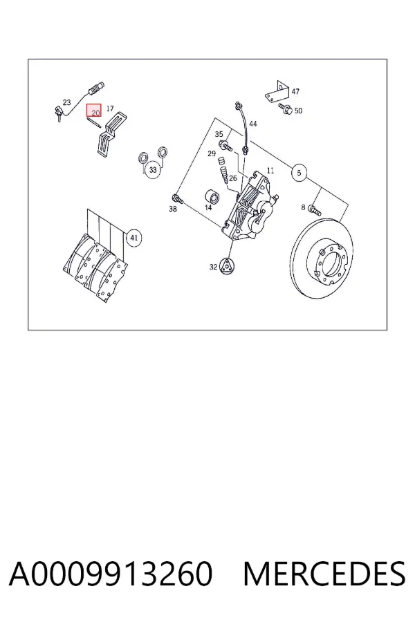  A0009913260 Mercedes