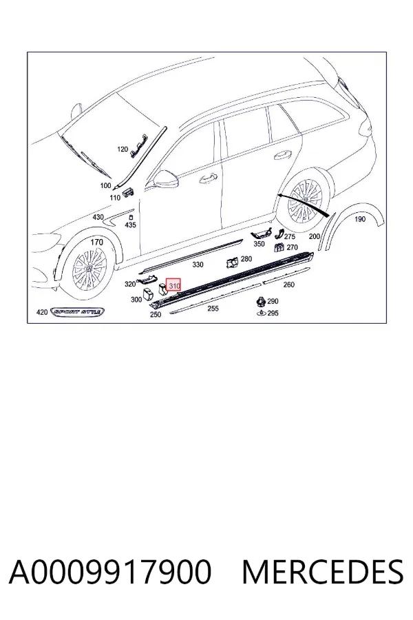  A0009917900 Mercedes