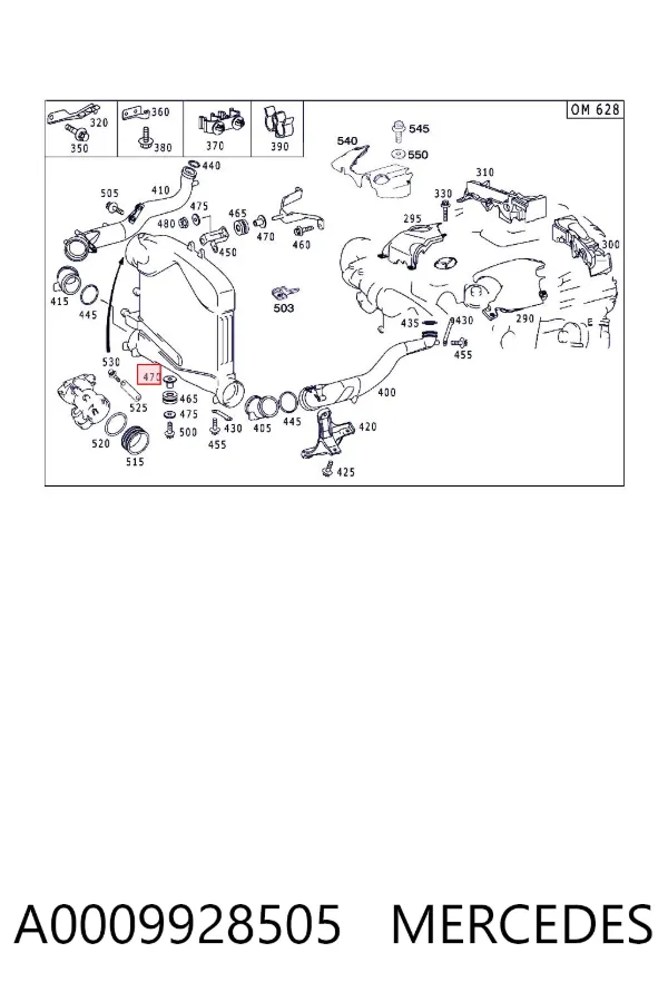 A0009928505 Mercedes