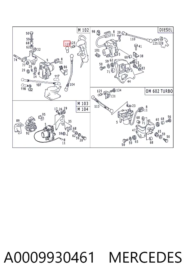  A0009930461 Mercedes