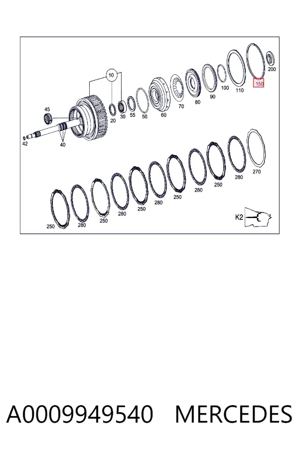  A0009949540 Mercedes