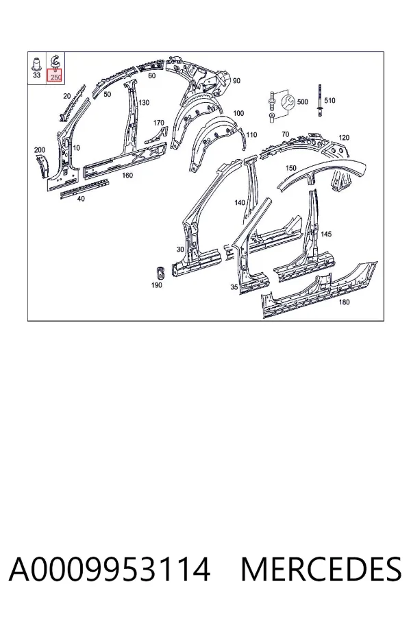  A0009953114 Mercedes