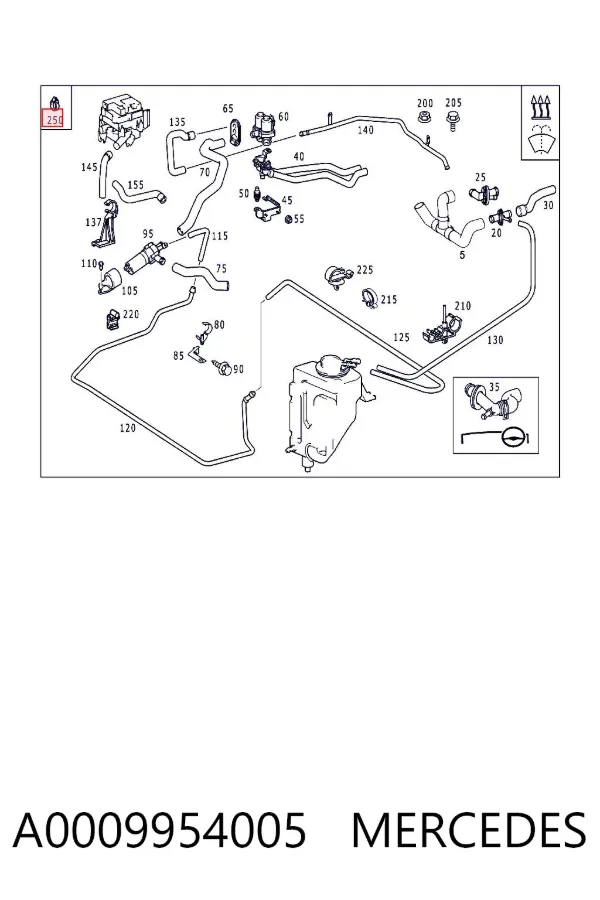  A0009954005 Mercedes