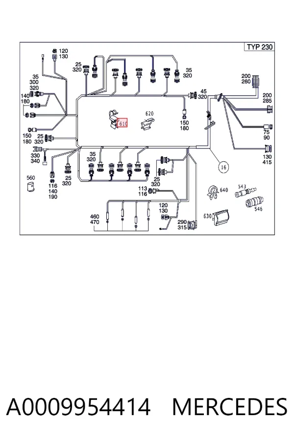  A0009954414 Mercedes