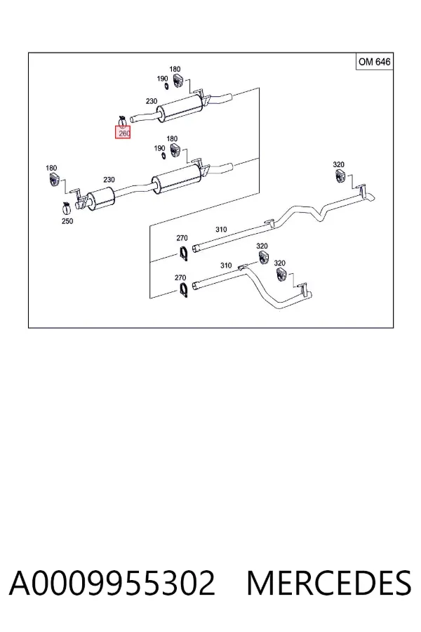  A0009955302 Mercedes