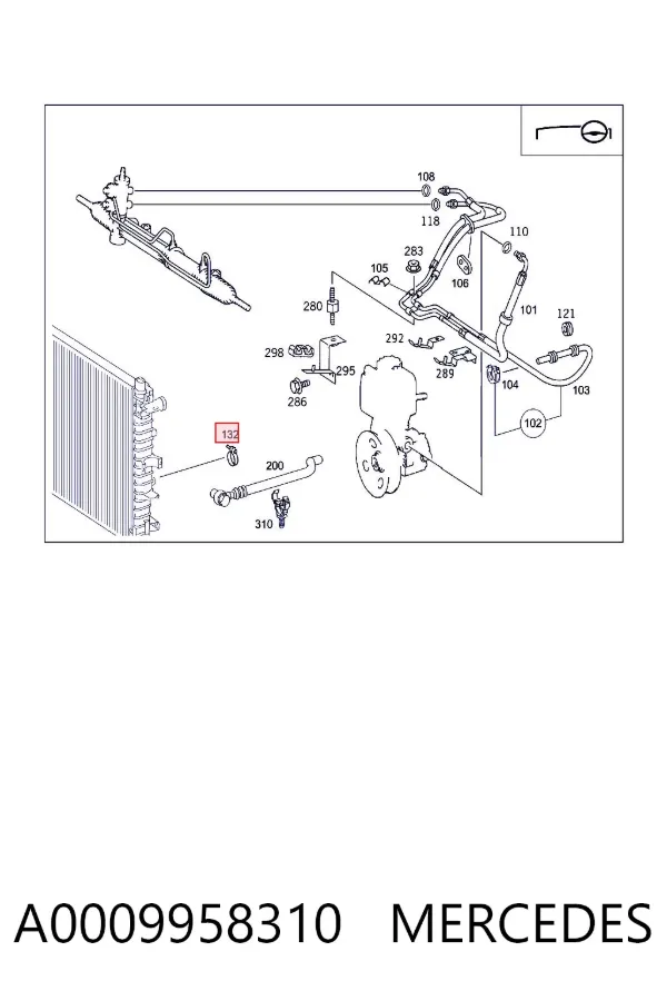  A0009958310 Mercedes