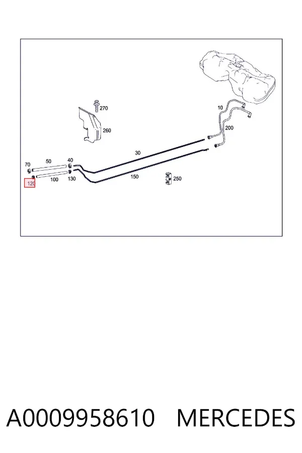  A0009958610 Mercedes