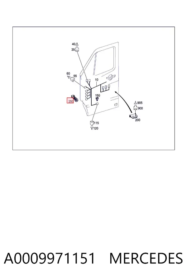  A0009971151 Mercedes