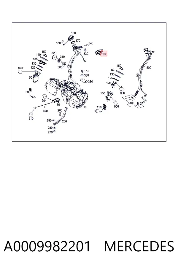  A0009982201 Mercedes