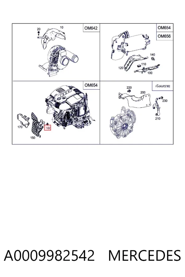  A0009982542 Mercedes
