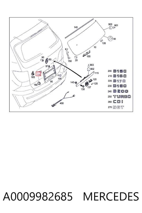  A0009982685 Mercedes