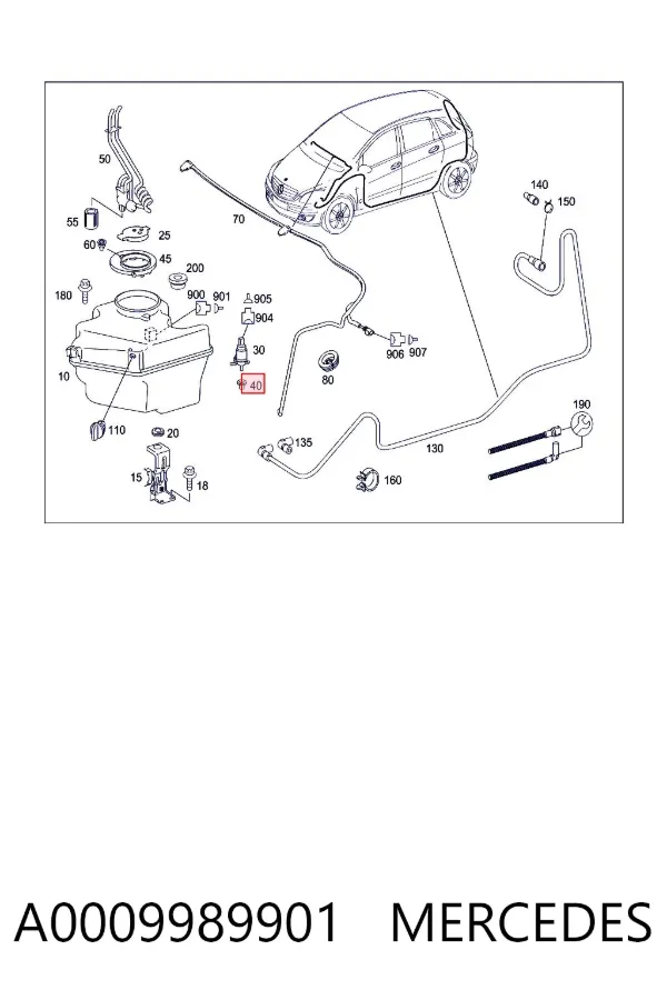  A0009989901 Mercedes