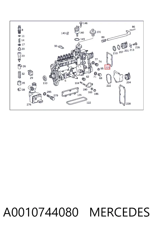  A0010744080 Mercedes