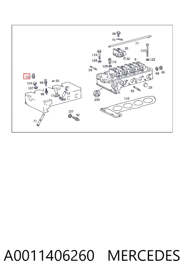 Válvula IAC A0011406260 Mercedes