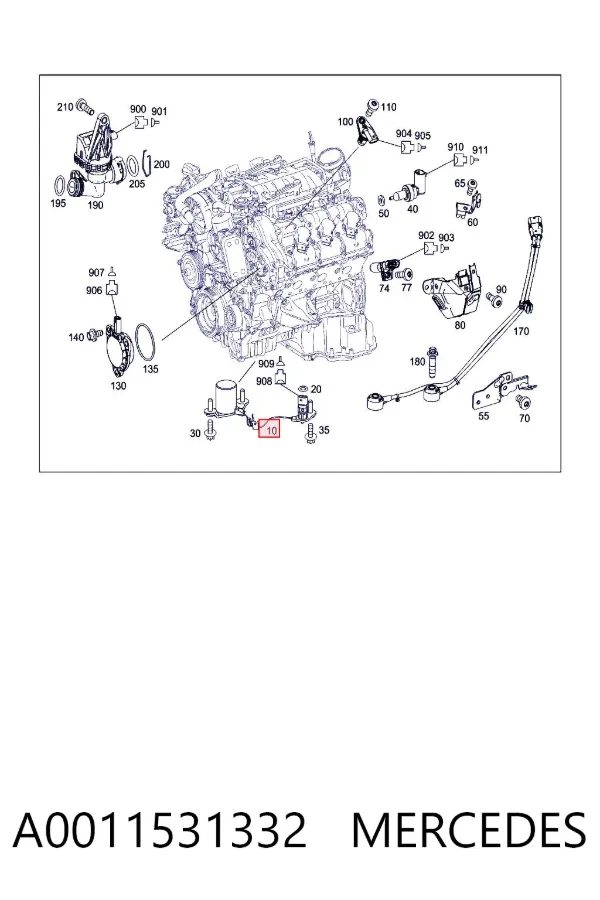 Sensor de nivel de aceite A0011531332 Mercedes