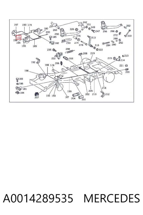 Latiguillos de freno delantero A0014289535 Mercedes