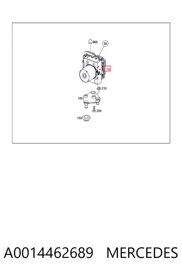 Módulo ABS A0014462689 Mercedes