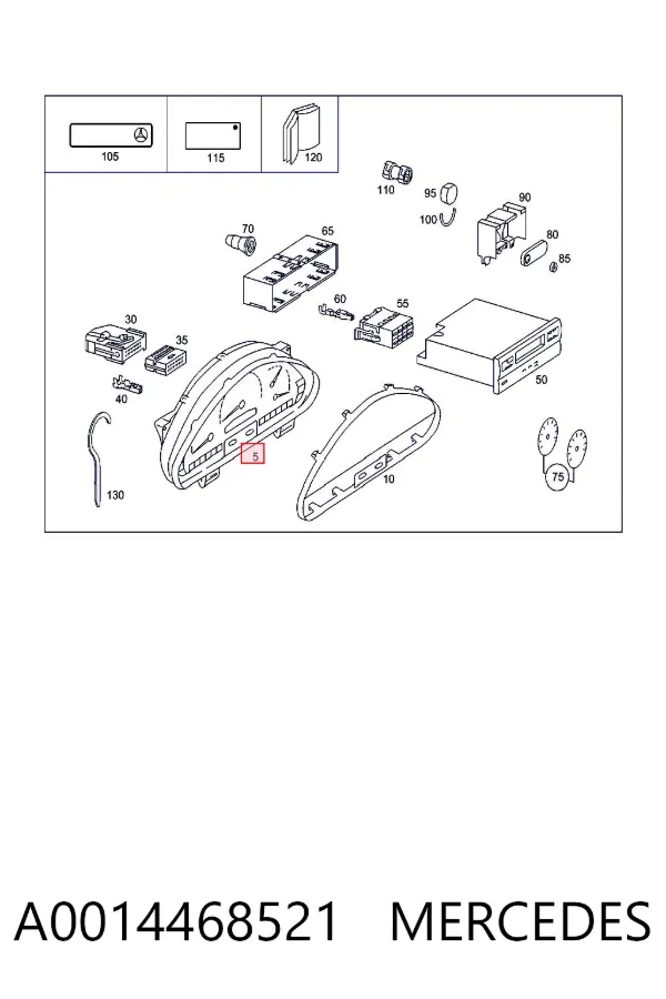 Cuadro instrumentos A0014468521 Mercedes