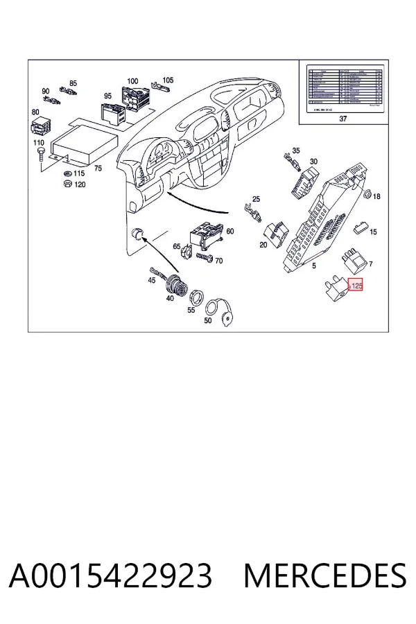  A0015422923 Mercedes