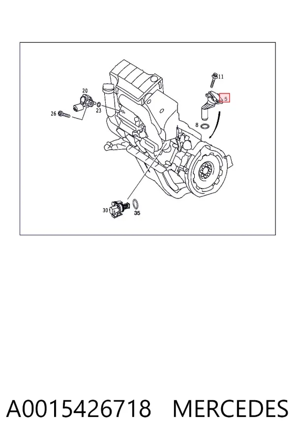 Sensor de nivel de aceite A0015426718 Mercedes
