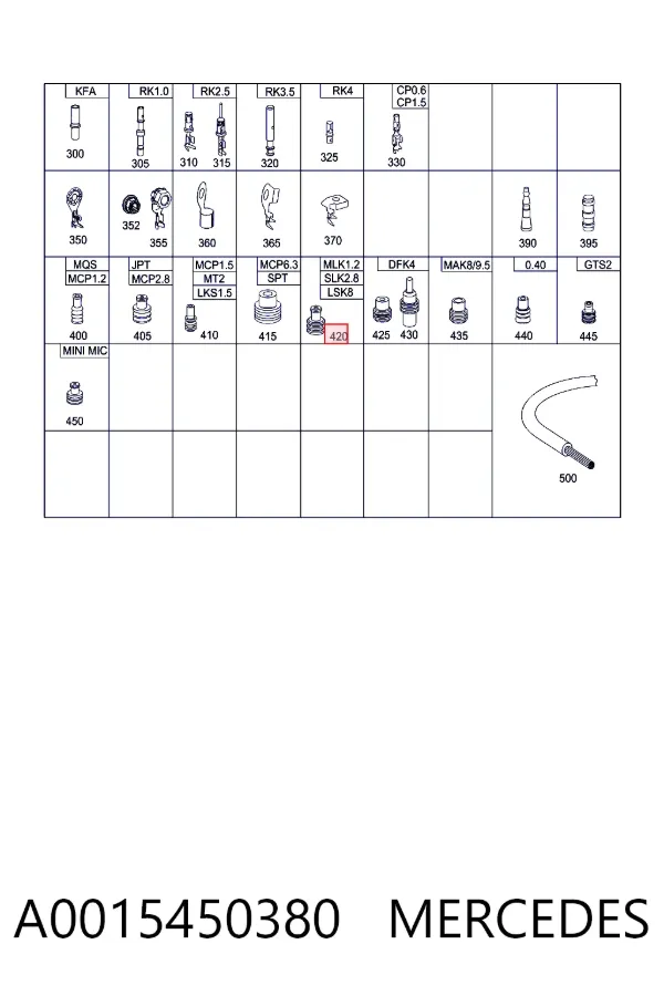  A0015450380 Mercedes