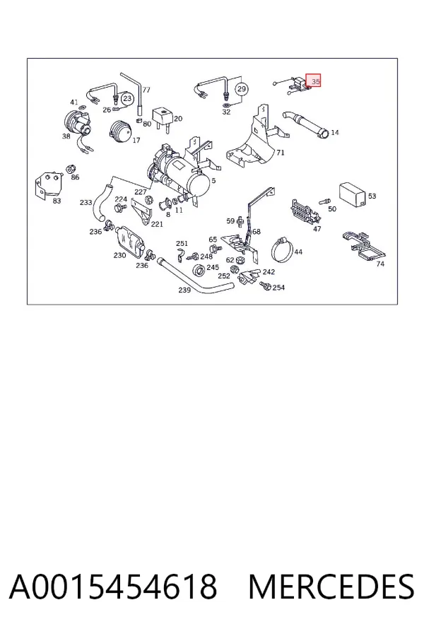 Sensor ABS trasero derecho A0015454618 Mercedes