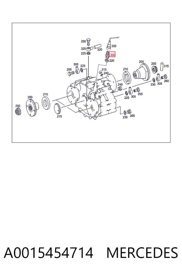 Sensor de marcha atrás A0015454714 Mercedes