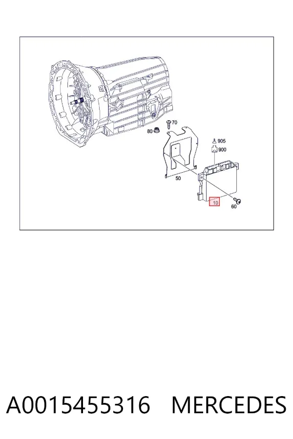 Módulo de control electrónico de la transmisión automática A0015455316 Mercedes