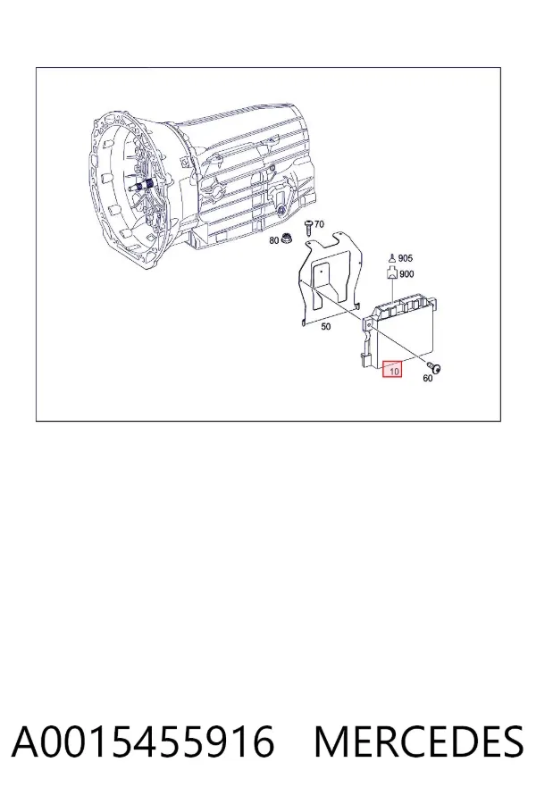 Módulo de control electrónico de la transmisión automática A0015455916 Mercedes