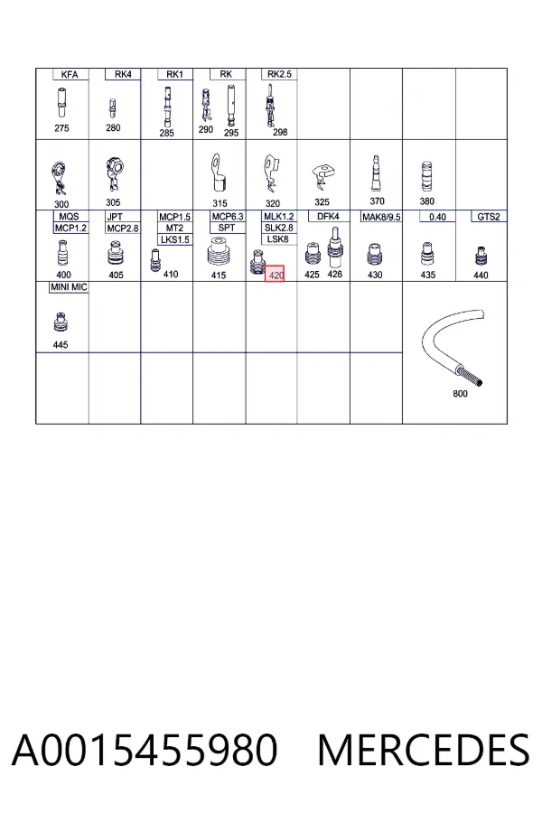  A0015455980 Mercedes