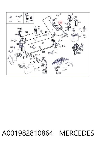 Batería de arranque MERCEDES A001982810864