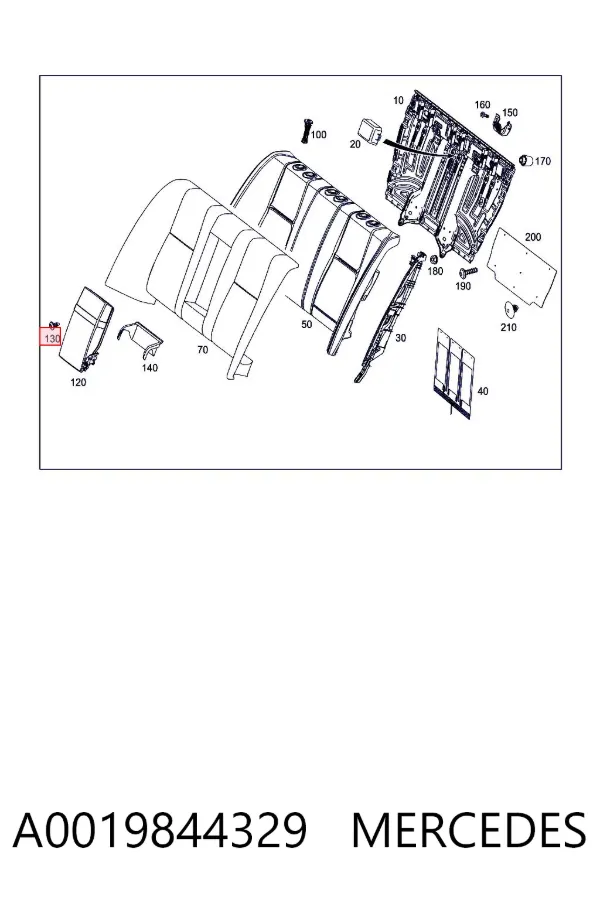 Tornillo del cárter del motor A0019844329 Mercedes