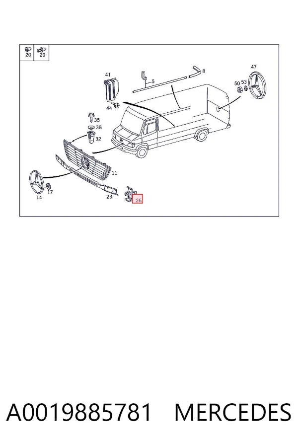  A0019885781 Mercedes
