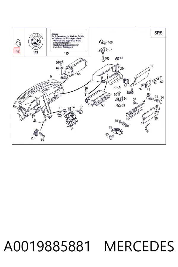 A0019885881 Mercedes