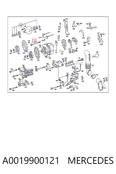 Kit de reparación de motor de arranque MERCEDES A0019900121