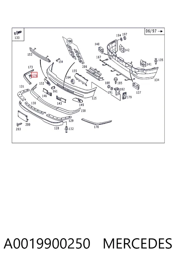  A0019900250 Mercedes