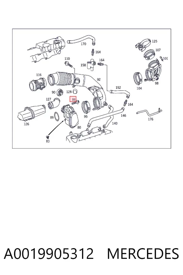  A0019905312 Mercedes