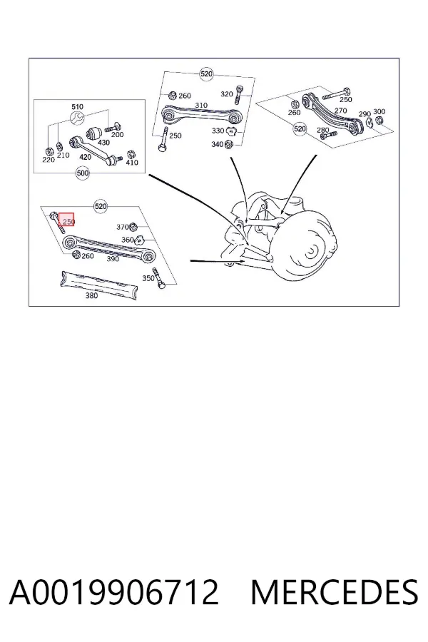  A0019906712 Mercedes