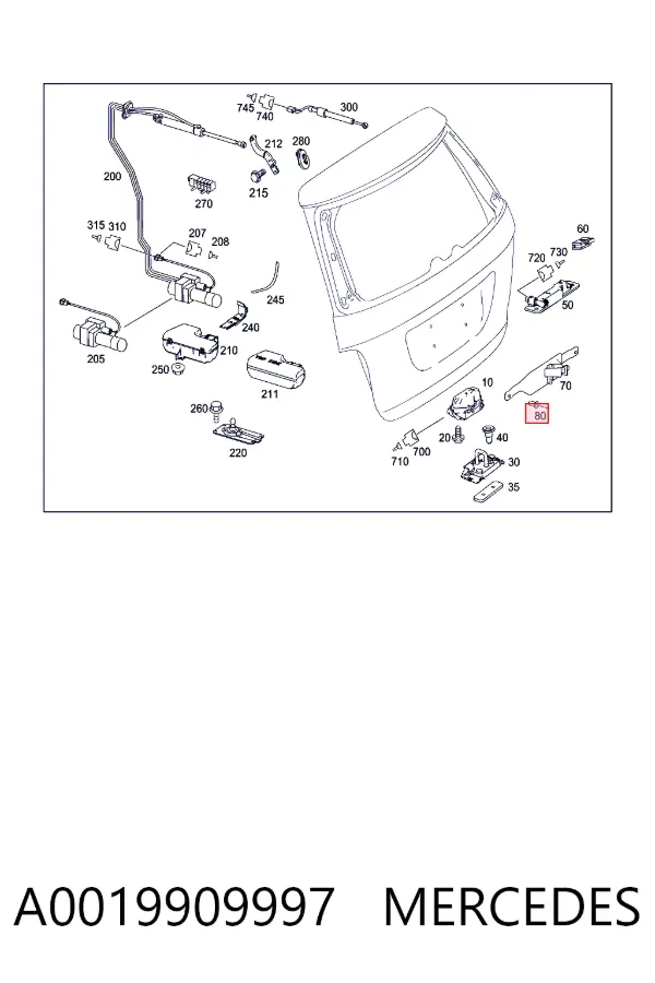  A0019909997 Mercedes