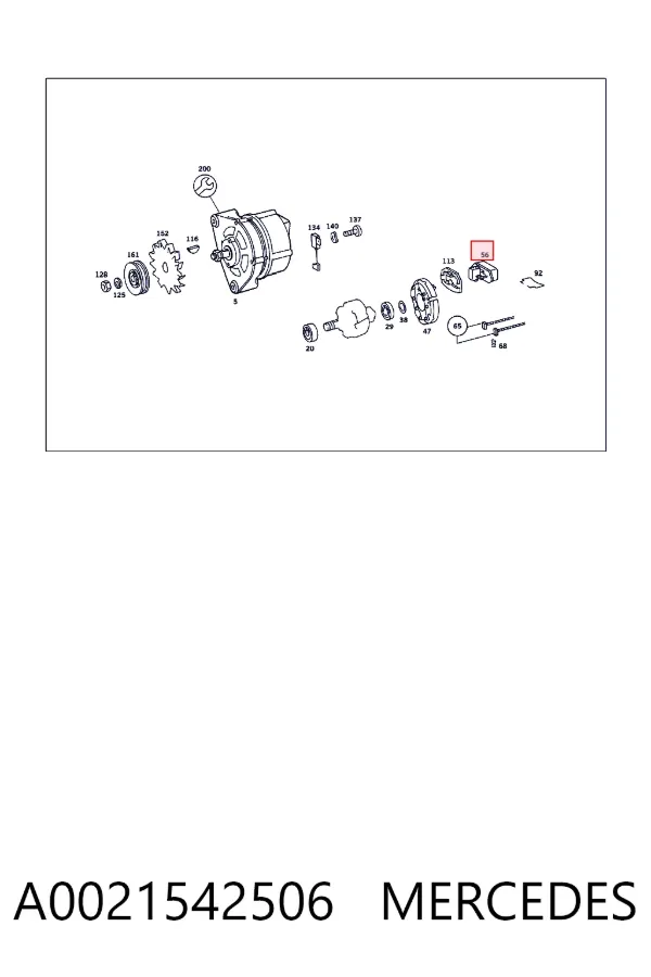 Regulador A0021542506 Mercedes