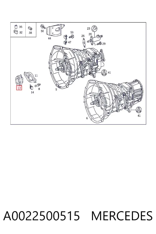 Cojinete de embrague A0022500515 Mercedes