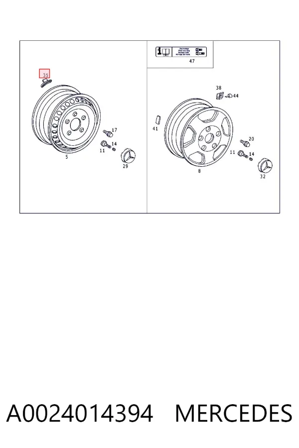 A0024014394 Mercedes